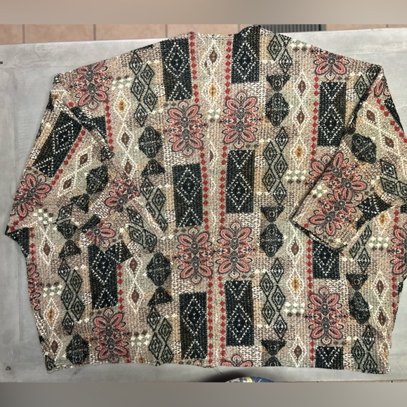 Adele‎ B Petite 1X Cardigan 3/4 Sleeve With Elbow Patches Women’s - Picture 7 of 10